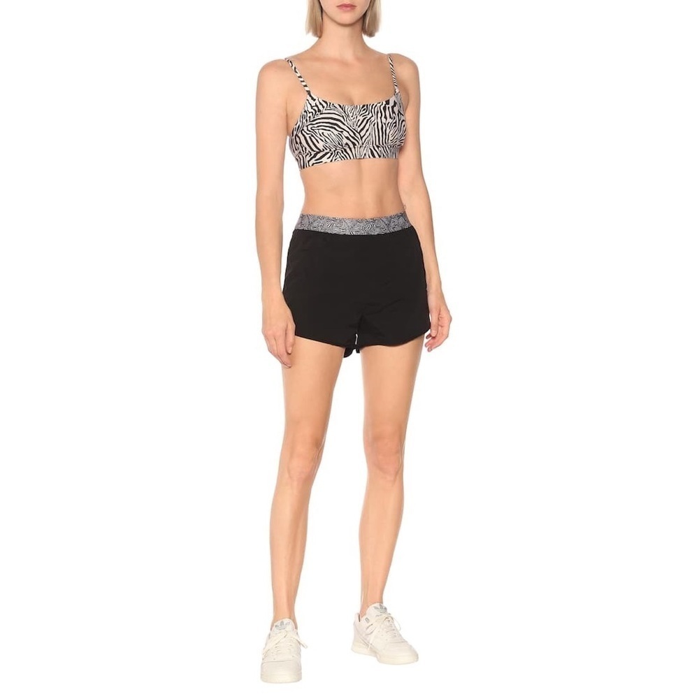 NWT The Upside Zebra Running Shorts in Black Print.